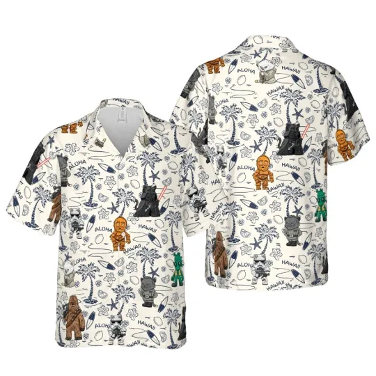 Discover Disney Star cat of The War Hawaiian Shirt Button Down Shirt