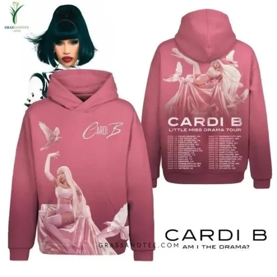 Discover Cardi B Little Miss Drama Tour Unisex Hoodie