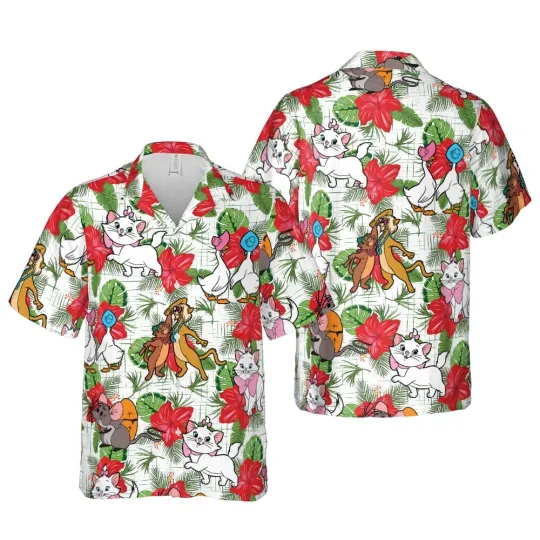 Discover Disney Aristocats Hawaiian Shirt Button Down Shirt