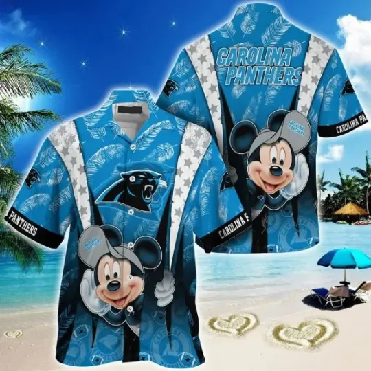Discover Carolina Football Mickey Island Vibes Hawaiian Shirt