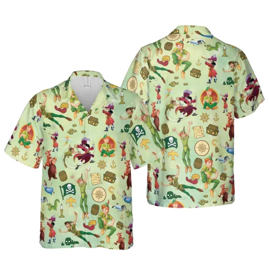 Tinker Bell Hawaiian Shirt Button Down Shirt