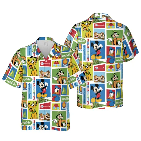 Discover Mickey And Friends Hawaiian Shirt Button Down Shirt