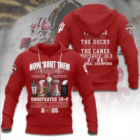 Discover Hoosiers Football 2026 National Champions Hoodie