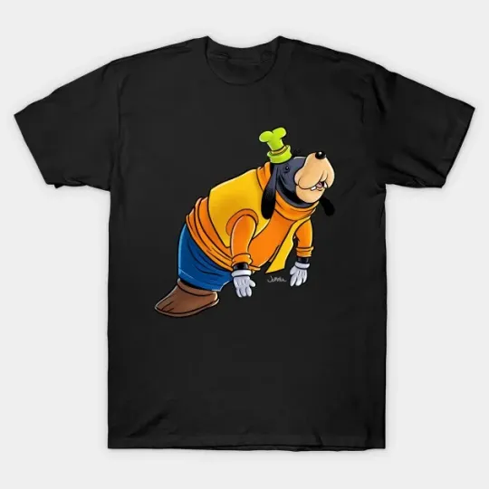 Discover Disney Goofy T-Shirt Black, Happy ManateeGoofy Cute 2025