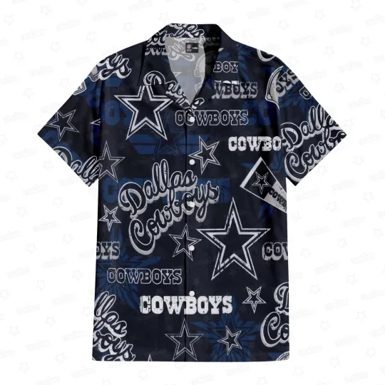 Discover Dallas Football Lone Star Breeze Hawaiian Shirt