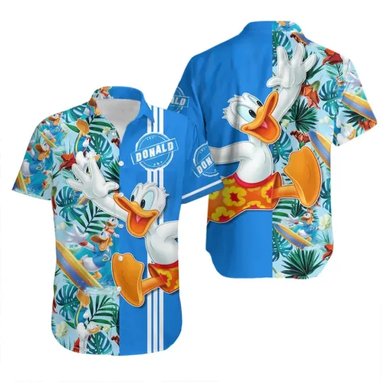 Discover Donald Duck Disney Hawaiian Shirt, Disney Aloha Shirt
