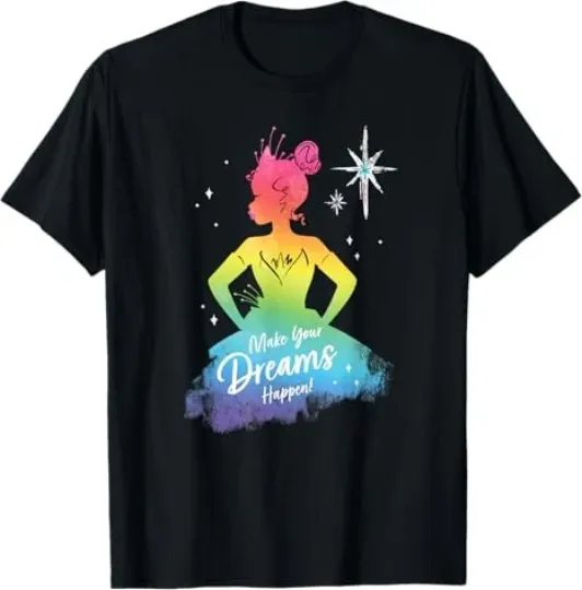 Discover Disney Princess Tiana Rainbow Make Your Dreams Happen T-Shirt