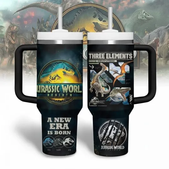 Dinosaur Rebirth Quote Tumbler “A New Era Is Born”