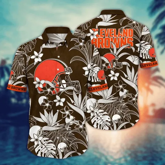 Discover Cleveland Football Hawaiian Shirt Hot Season Aloha Shirt