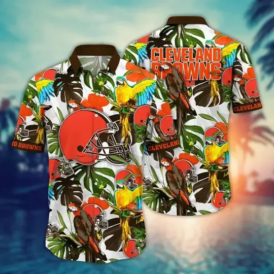 Discover Cleveland Football Hawaiian Shirt Sunglassestime Aloha Shirt