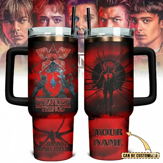 Discover Custom Retro Sci-Fi Horror Tumbler With Handle