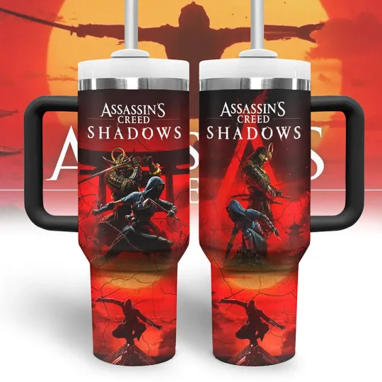 Discover Stealth Game Style Tumbler with Handle