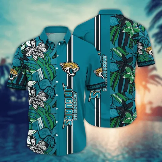 Discover Jacksonville Jaguars Hawaiian Shirt Sun-Up Aloha Shirt