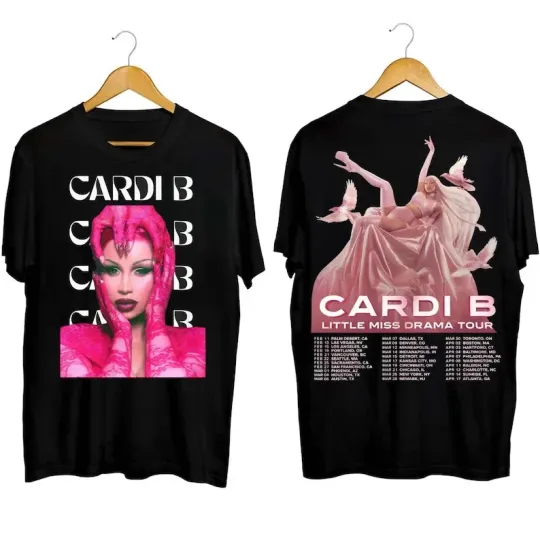 Discover Cardi B Little Miss Drama Tour 2026 Shirt, Cardi B Am I the Drama Concert Merch