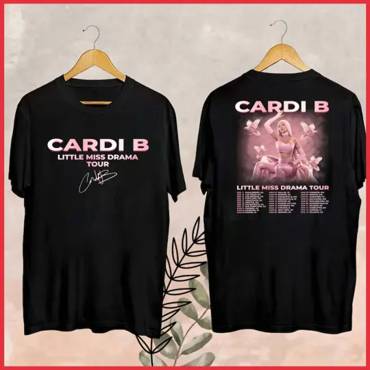 Discover Cardi B Little Miss Drama Tour 2026 T-shirt Full Size  for fans