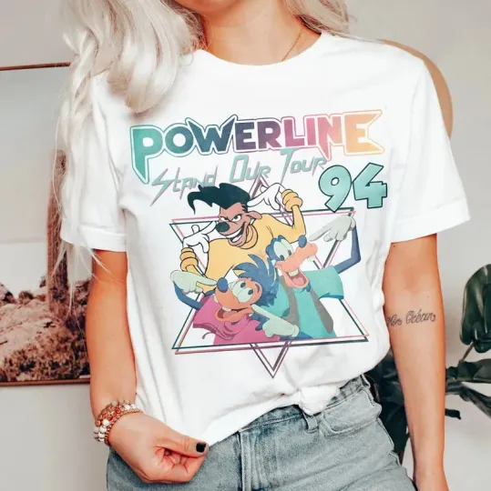 Disney Powerline Goofy Movie T-Shirt, Gift For Friends