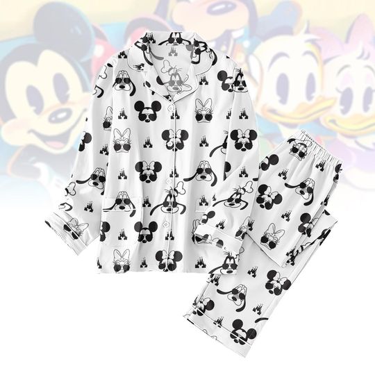 Discover Mickey and Co 1928 Pajama Adult Sleepwear Disney Mickey and Friends Lounge Set