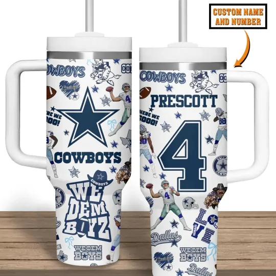 Discover Custom Texas Football Style Tumbler 40oz – Stainless Travel Cup