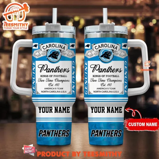 Discover Custom Carolina 1Panther Kings Of Football Tumbler 40oz Stainless