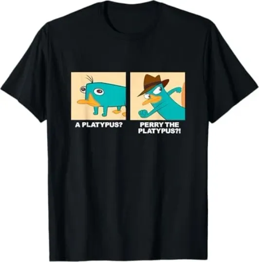 Discover Disney Phineas And Ferb A Platypus? Perry The Platypus?! T-Shirt Size S -5XL