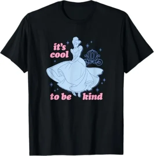 Discover Disney Princess - Cinde It's Cool To Be Kind Black T-Shirt