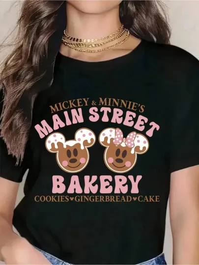 Discover Disney Mickey & Minnie's Main Street Bakery T-Shirt Unisex