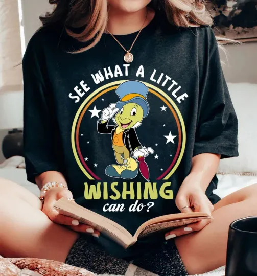 Disney Jiminy Cricket See What A Little Wishing Can Do T-Shirt