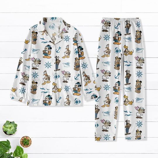 Discover Alaska Cruise Disney Pajamas Set, Alaska Cruise 2026 Sleepwear, Cruise Pjs, Disney Alaska Cruise Pjs, Cruise Pajamas Gift