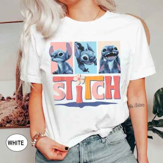 Discover Disney Lilol Stitch  Ohana Stitch Disney Lilo Emotions T-shirt 2025