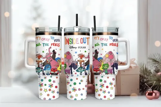 Discover Inside Out 40oz Tumbler, Disney Inside Out Insulated Tumbler
