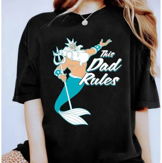 Discover Disney The Little Mermaid King Triton Dad T-Shirt Unisex 2
