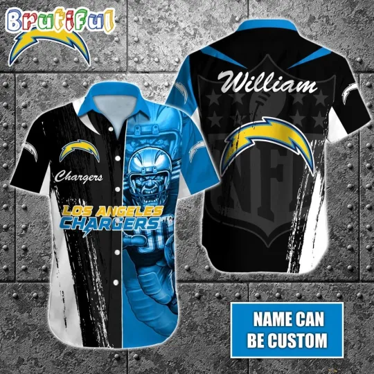 Discover Personalized football Los Angeles Football Hawaiian Shirt Special Half Tone Mascot