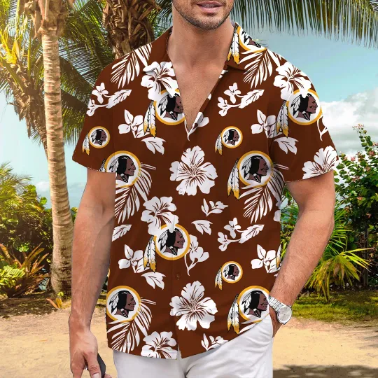 Discover Washington Football Tropical Aloha Hawaiian Shirt