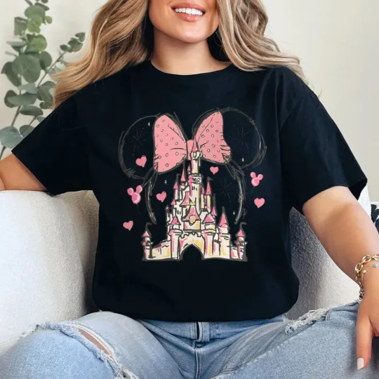 Discover Disney Castle Minnie Shirt, Disney Castle Shirt Men Women Unisex 3