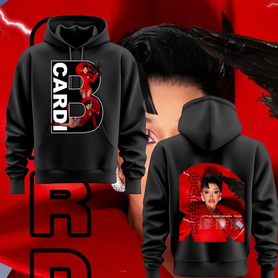 Discover Cardi B Am I The Drama Tour Double Sided Hoodie