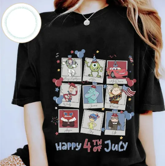 Discover Disney Mickey T-shirt Black, Mickey & Friends July 4th 2025