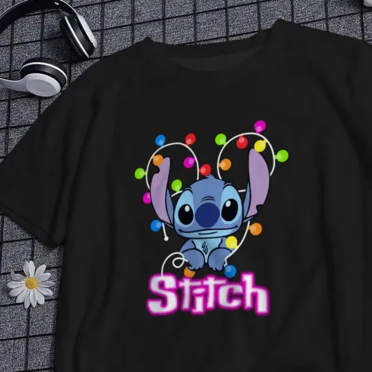 Discover Disney Happy Cute Funny Stitch T-shirt 2