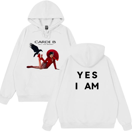 Discover Cardi B Am I The Drama Album Hoodie Men Women Double Sided Hoodie