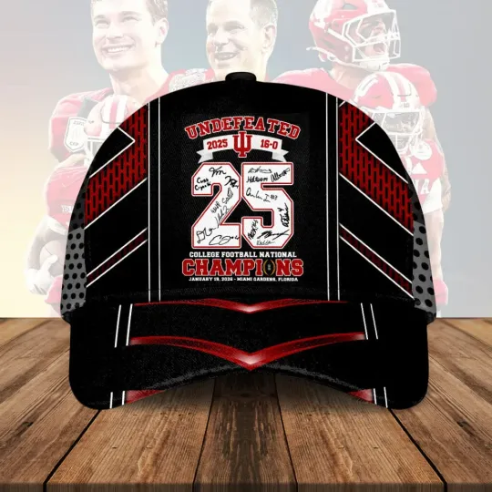 Discover Hoosiers Football 2025 National Champions Classic Cap