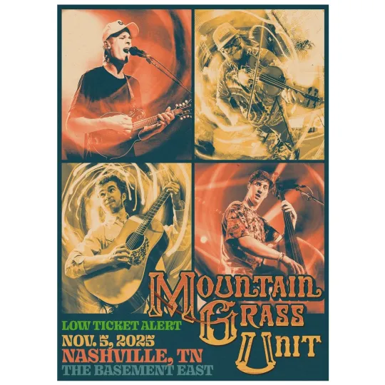 Discover Mountain Grass Unit Nashville TN November 5 2025 Concert Poster