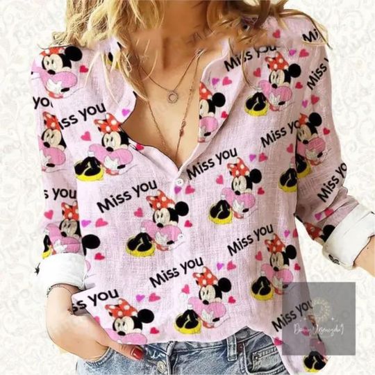 Discover Disney Harajuku Slim Fit Women's Blouses Shirt, Shirt for Her