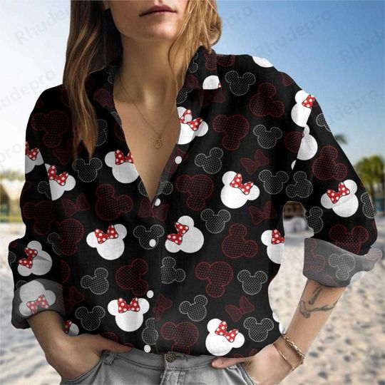 Discover Disney Summer Retro Mickey Women's Blouses Shirt, Shirt for Her