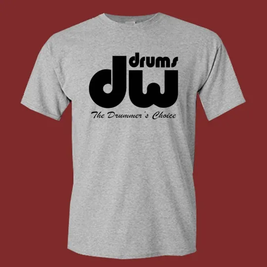Discover DW Drums Cymbals Men's T-Shirt Grey
