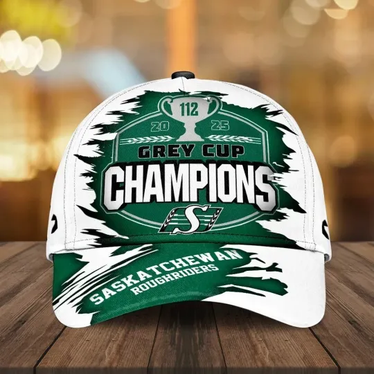 Discover Saskatchewan Roughriders 2025 Grey Cup Champions Classic Cap