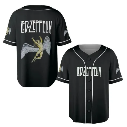 Discover New LED ZPELIN Rock Band Gift For Fans S-6XL Baseball Jersey SS2493