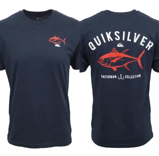 Discover Quiksilver Mens Tuna Fish Unisex Double Sided T-Shirt