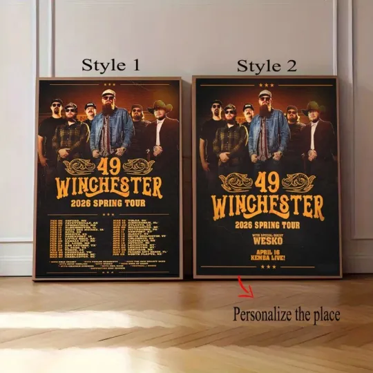 Discover 49 Winchester 2026 Spring Tour North American Poster