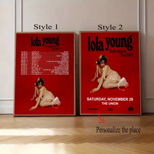 Discover Lola Young North America Tour Dates 2025 Poster, Custom Poster