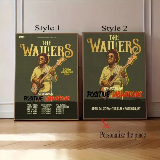 Discover The Wailers 2026 Tour Poster