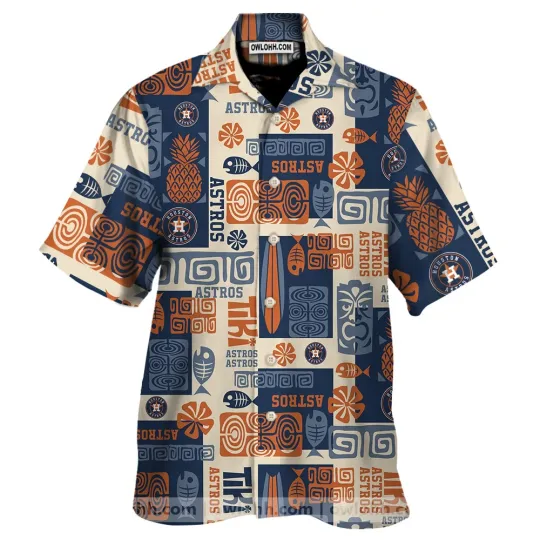 Discover Houston Astrosss Short Sleeve Unisex Hawaiian Shirt